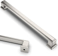 7.5 in Brushed Satin Nickel Cabinet Handles 10 Pack - Solid Zinc Pulls