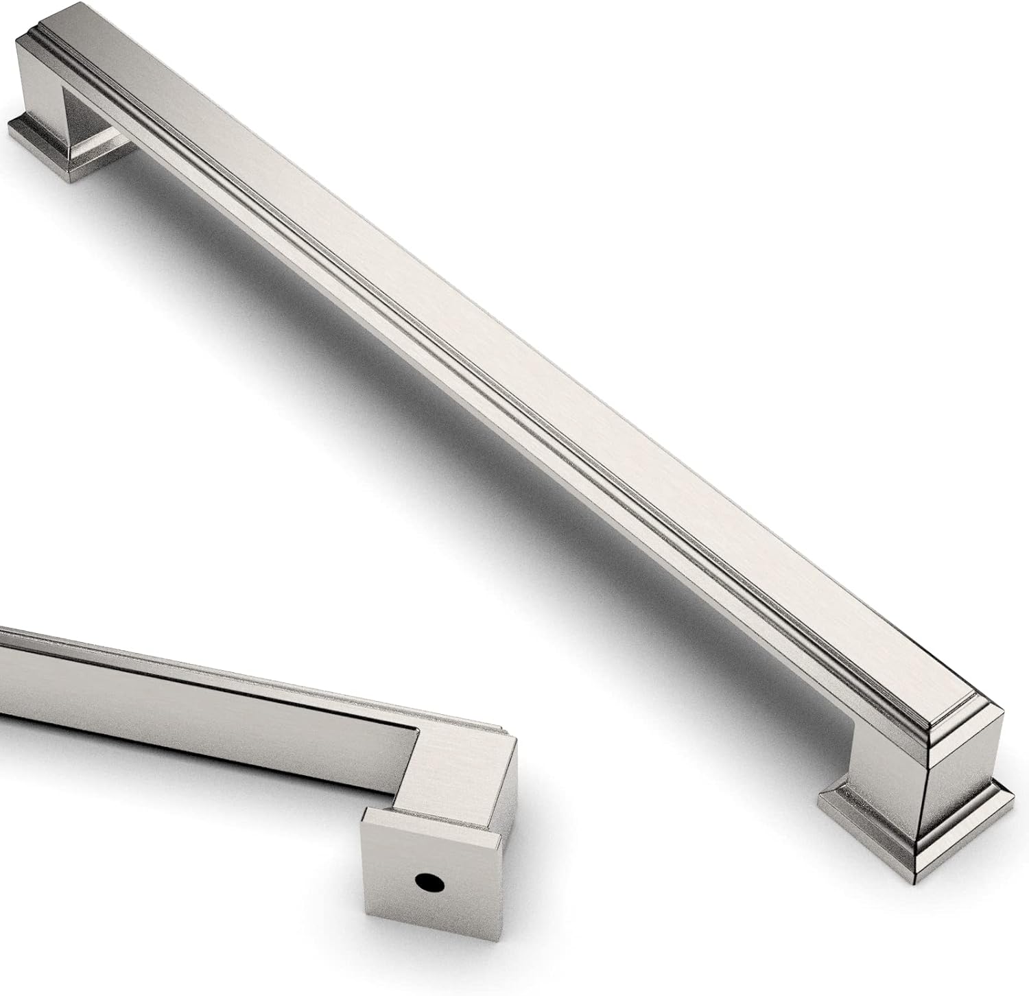 Asidrama 10 Pack 7.5 Inch Brushed Satin Nickel Cabinet Pulls