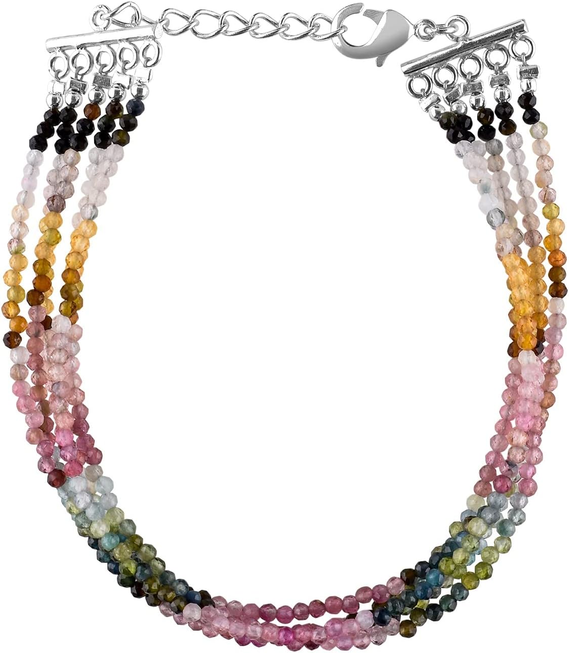 Natural Gemstone Layered Bracelet for Healing and Style