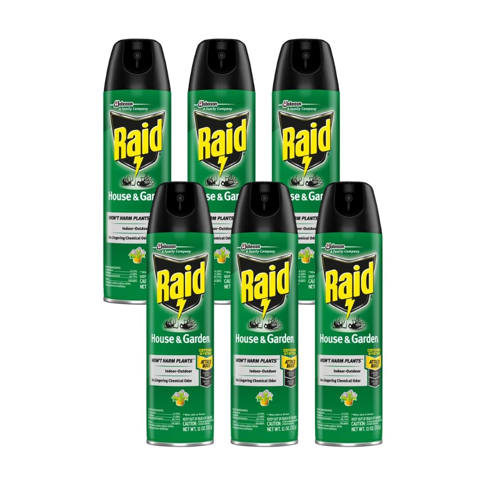 Raid House and Garden Insect Killer Aerosol Spray - 11 Oz. Pack