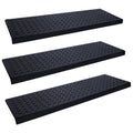 Spurtar Rubber Stair Treads 30 in x 10 in 3PCS - Outdoor Non-Slip