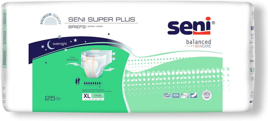 Seni Super Plus XL Incontinence Briefs - 75 ct Heavy Absorbency