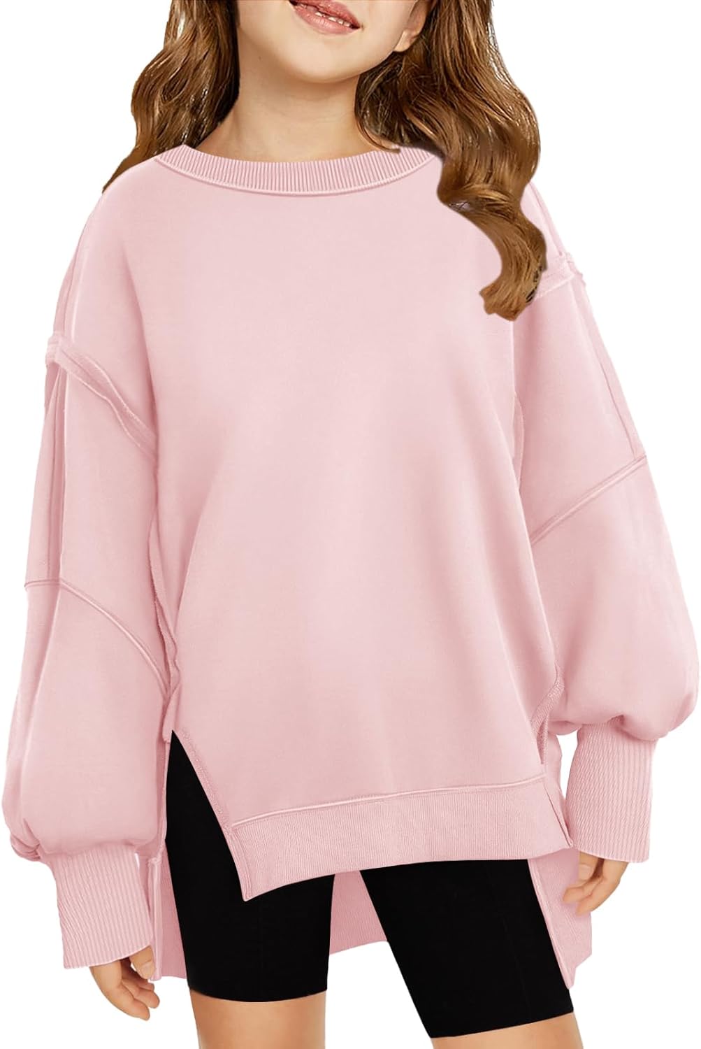 Cozy Girls' Sweatshirt by Haloumoning - Lightweight Comfort!