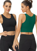 High Neck Sports Bra for Women Longline Full Coverage - Comfortable