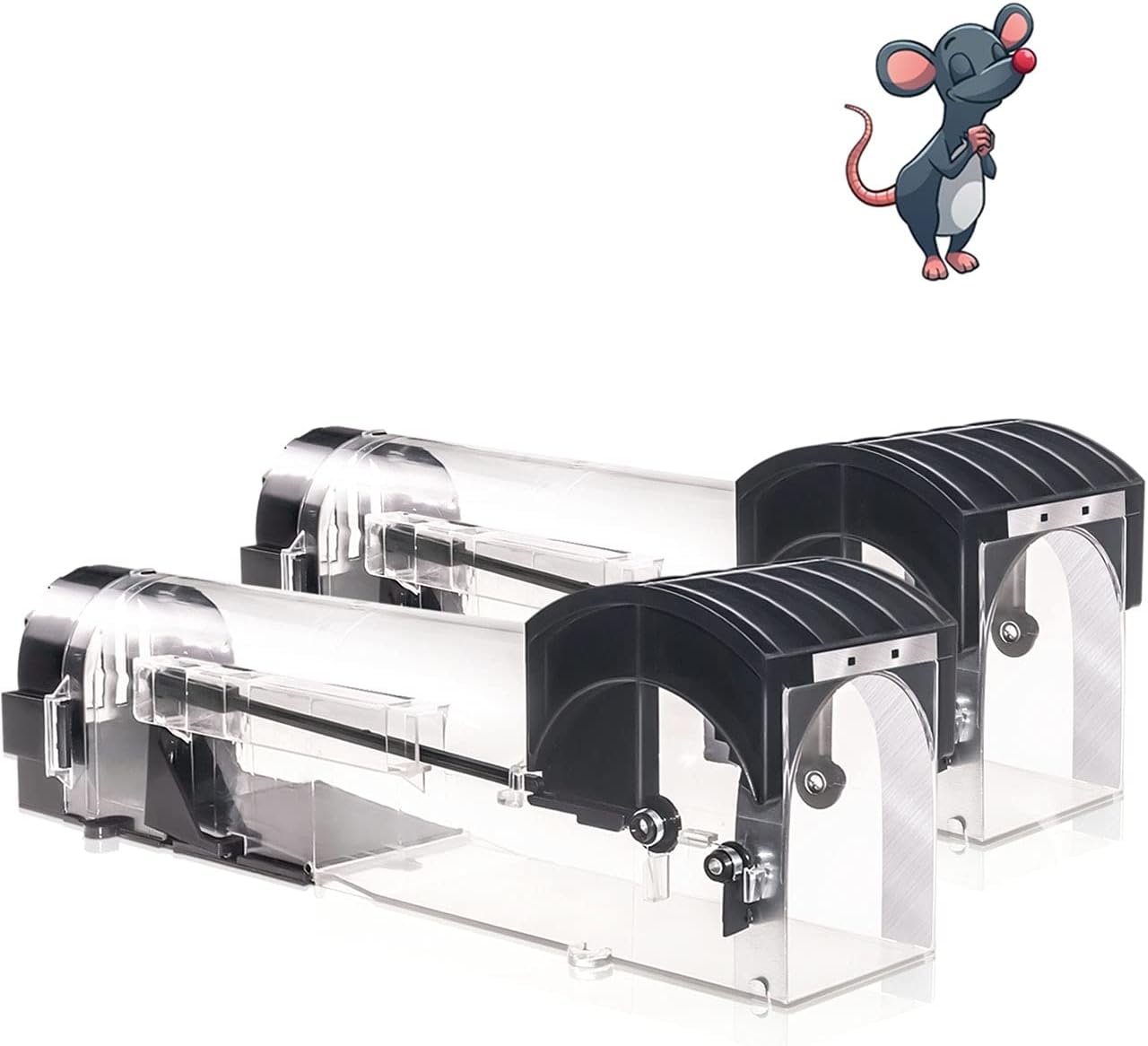 Child & Pet Friendly Humane Mouse Traps - Catch & Release (2 Pack)
