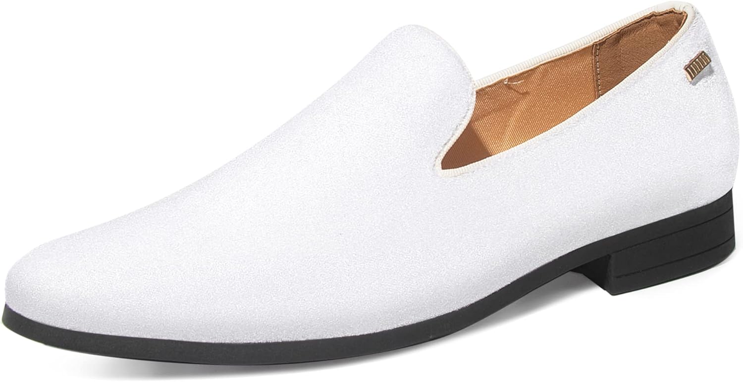 UUBARIS Mens Velvet Loafers Slip-on Dress Shoes for Any Occasion
