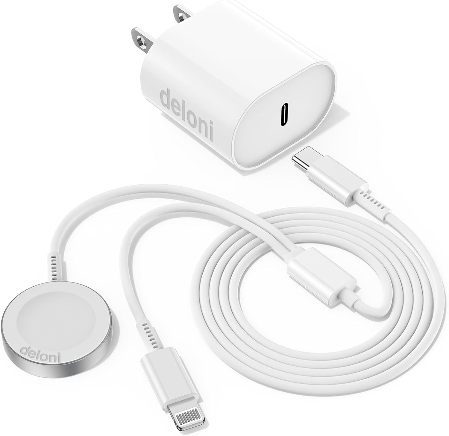 Fast Charging Magnetic Apple Watch Cord & USB-C Cable Set