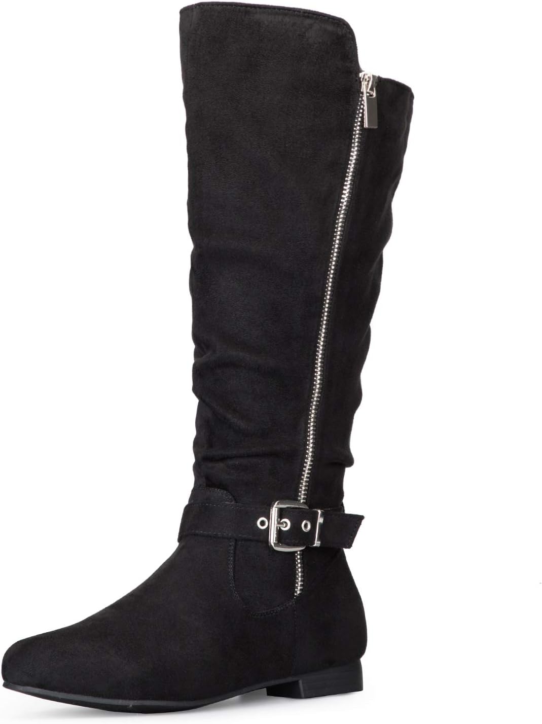 Stylish Women's Knee High Boots for Fall with Side Zipper