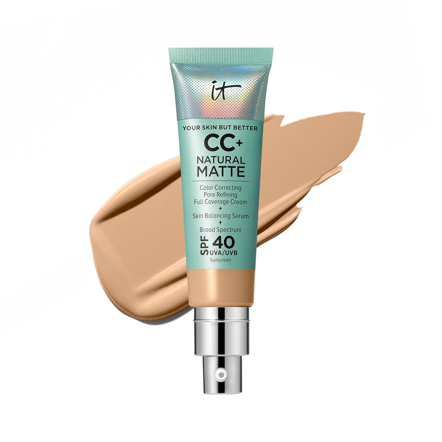 IT Cosmetics CC+ Cream Natural Matte Foundation for Oily Skin