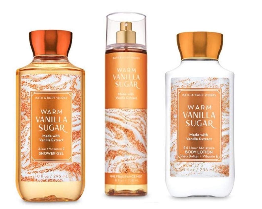Warm Vanilla Sugar Full Size Set - Shower Gel, Lotion, Mist