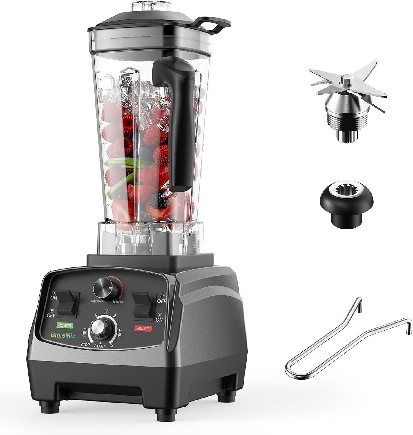 Powerful 2200W Blender: Crush Ice, Blend Smoothies