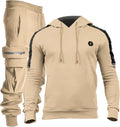 Men's 2-Piece Hoodie Jogging Tracksuit - Soft Fleece Comfort