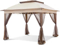 Instant Gazebo Tent: 121 Sq Ft of Shade & Mosquito Netting!