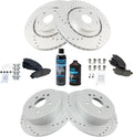 Front & Rear Ceramic Brake Pad and Rotor Kit for 2008-13 Highlander