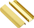 Ravinte 25 Pack Finger Pulls 128mm Hole Center - Gold Concealed Pulls