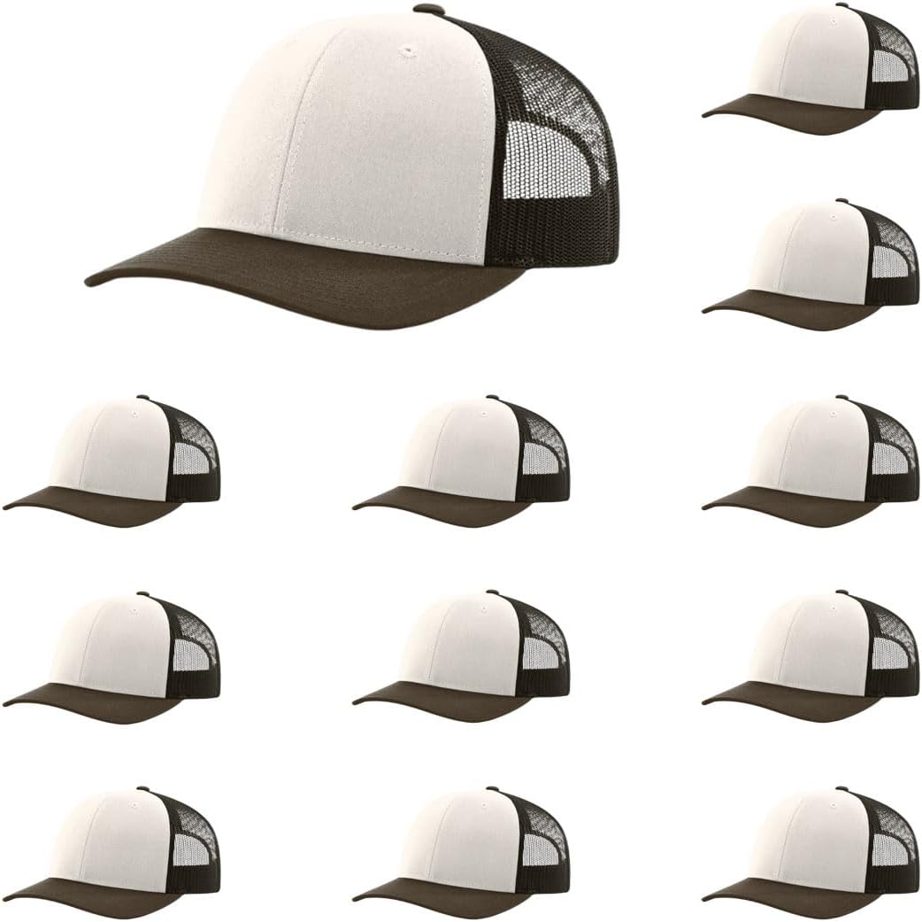 Richardson 112 Classic Six-Panel Adjustable Snapback Trucker Cap