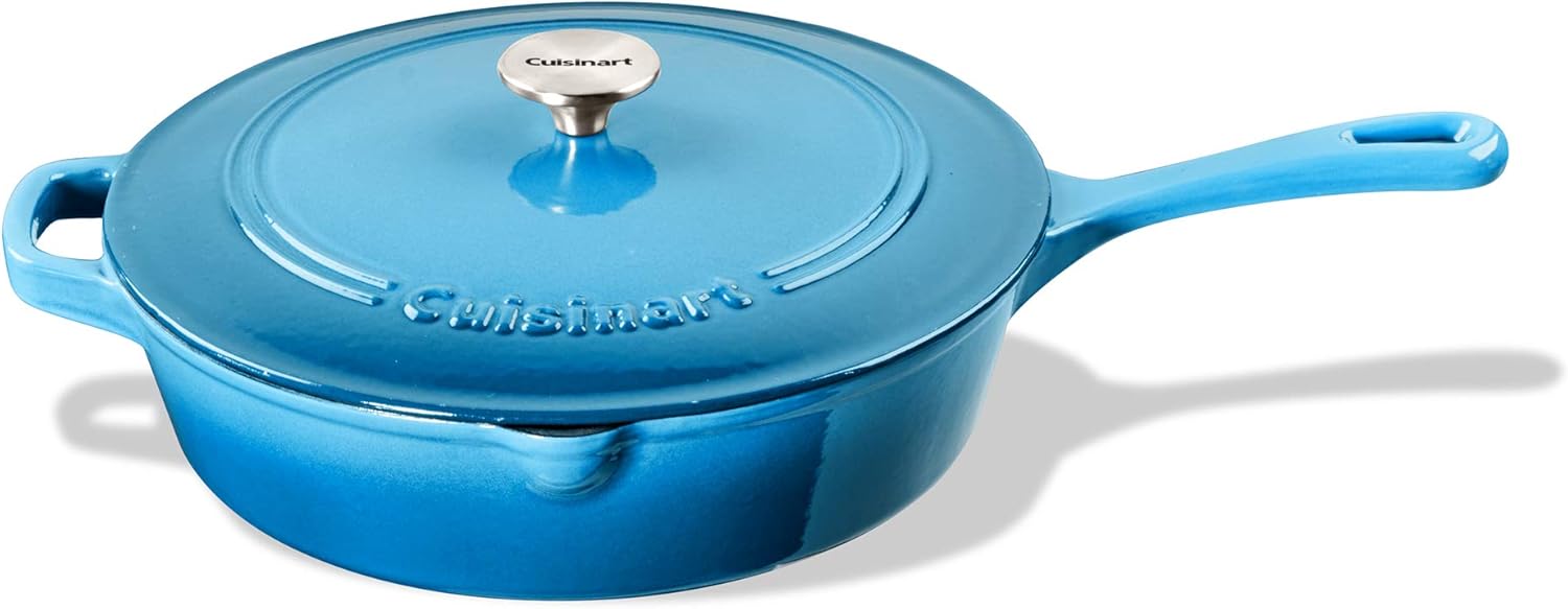 Cuisinart 12-Inch Cast Iron Chicken Fryer for Versatile Cooking