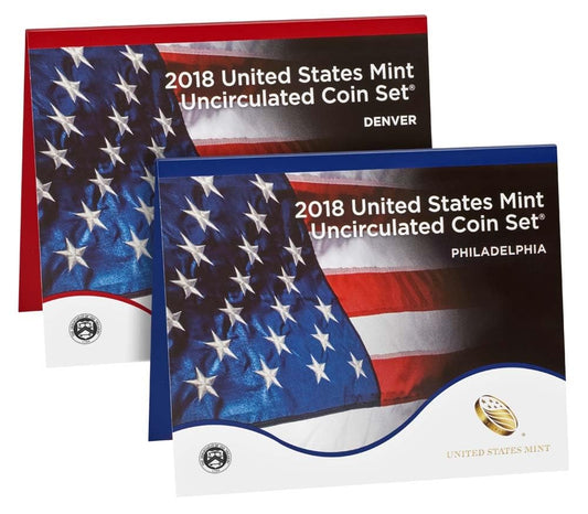 2018 P D U.S. Mint Uncirculated 20 Coin Mint Set with CoA