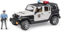 Bruder Jeep Rubicon Police Car with Policeman - Durable Playset