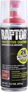 Raptor 2K Bedliner Aerosol Spray-On Protective Coating - Flame Red