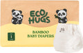 EcoHugs Organic Bamboo Diapers Size 1 - Ultra-Soft, Hypoallergenic