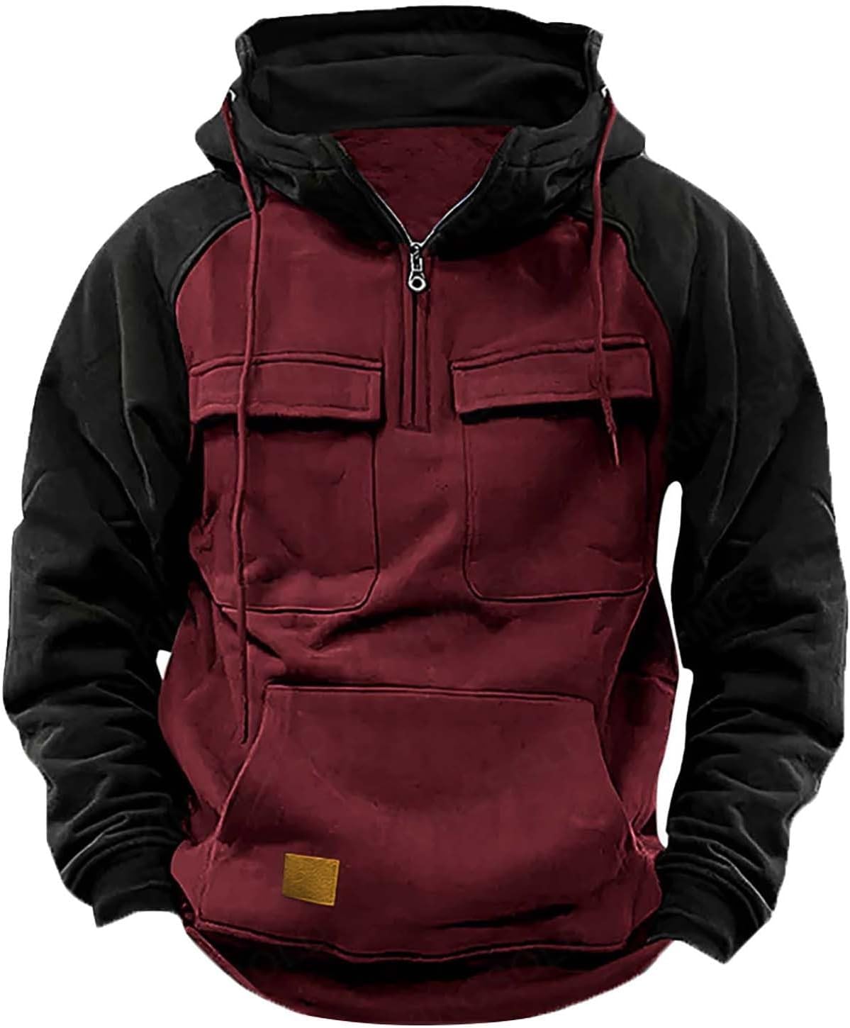 Camo Quarter Zip Hoodie: Tactical Style for Men