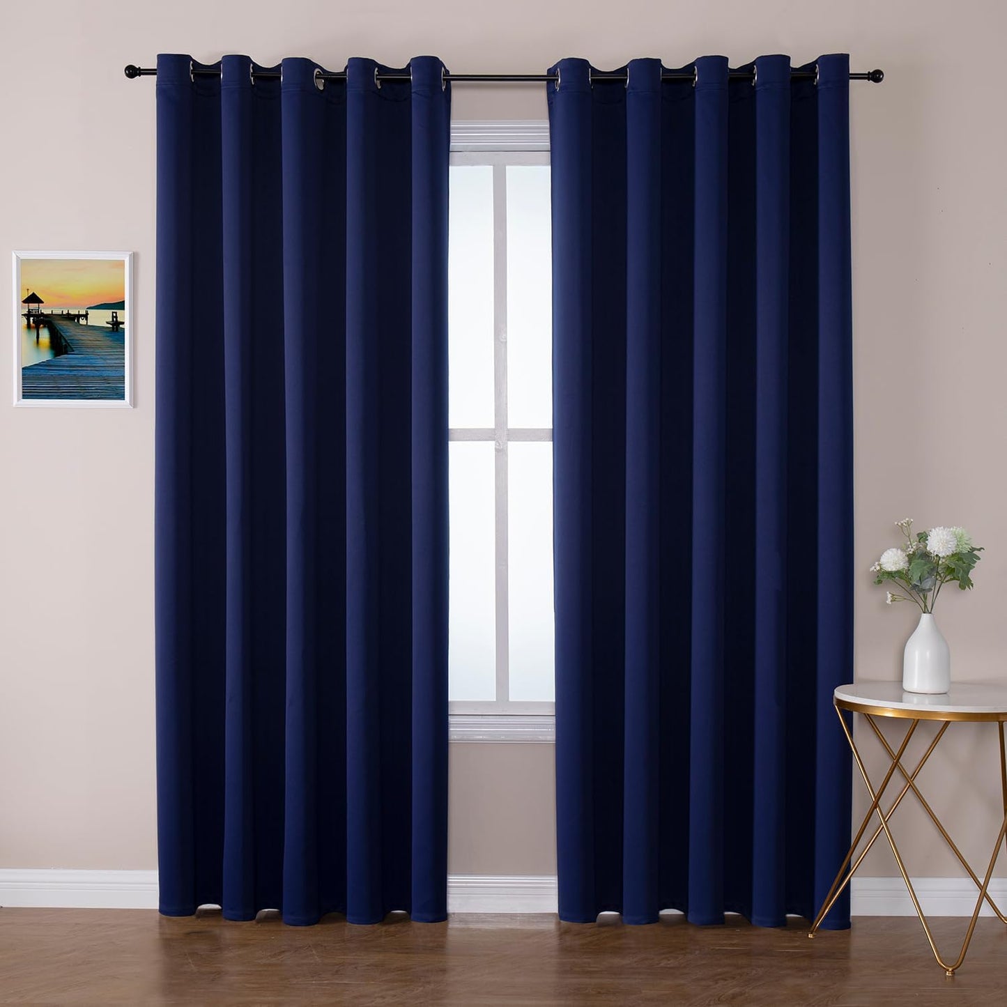 ChrisDowa Blackout Curtains for Bedroom - 70 in Wide Panels