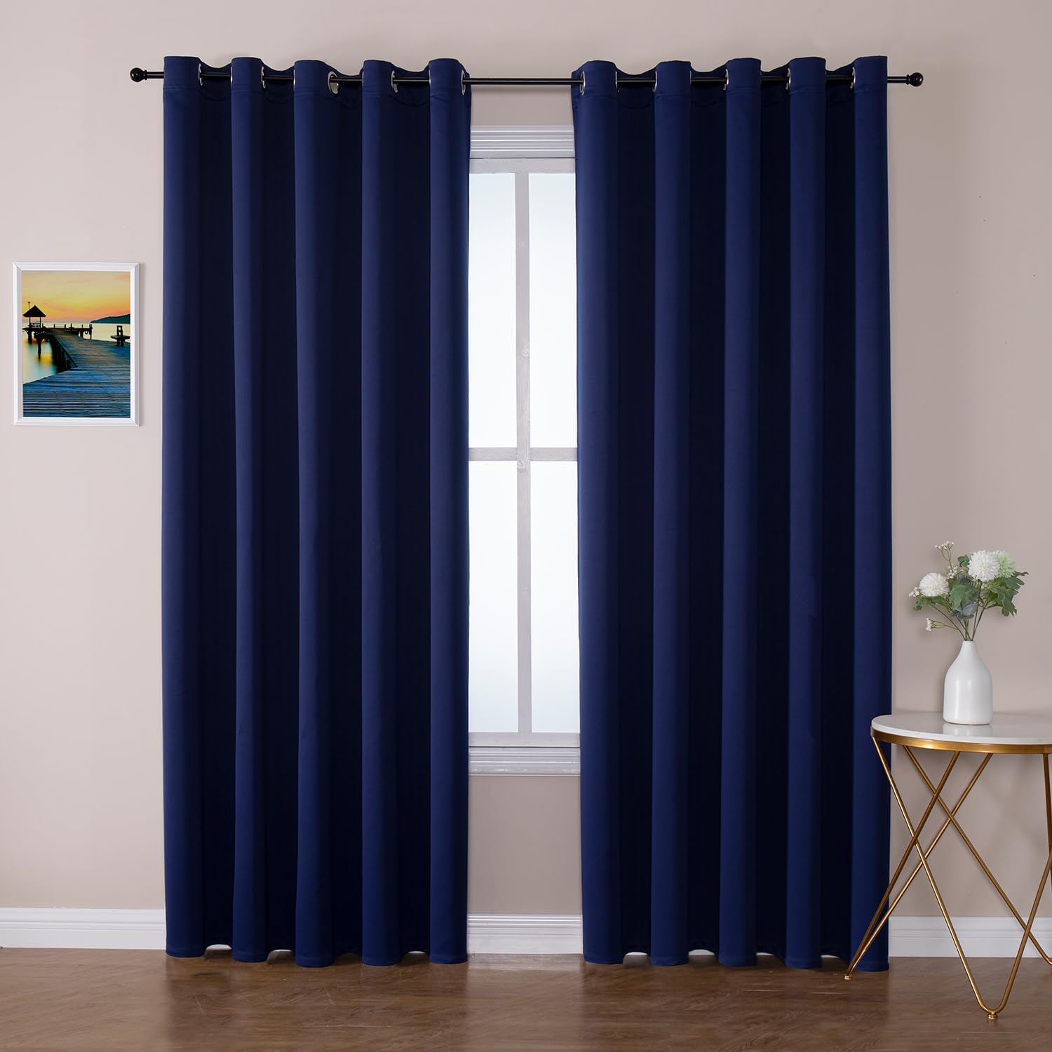 ChrisDowa Blackout Curtains for Bedroom - 70 in Wide Panels