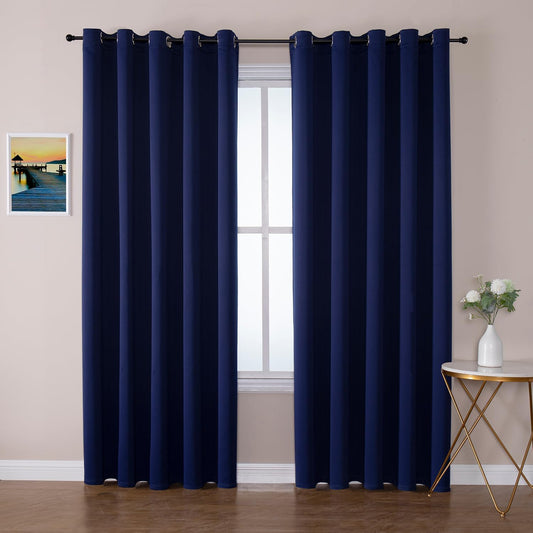 ChrisDowa Blackout Curtains for Bedroom - 70 in Wide Panels