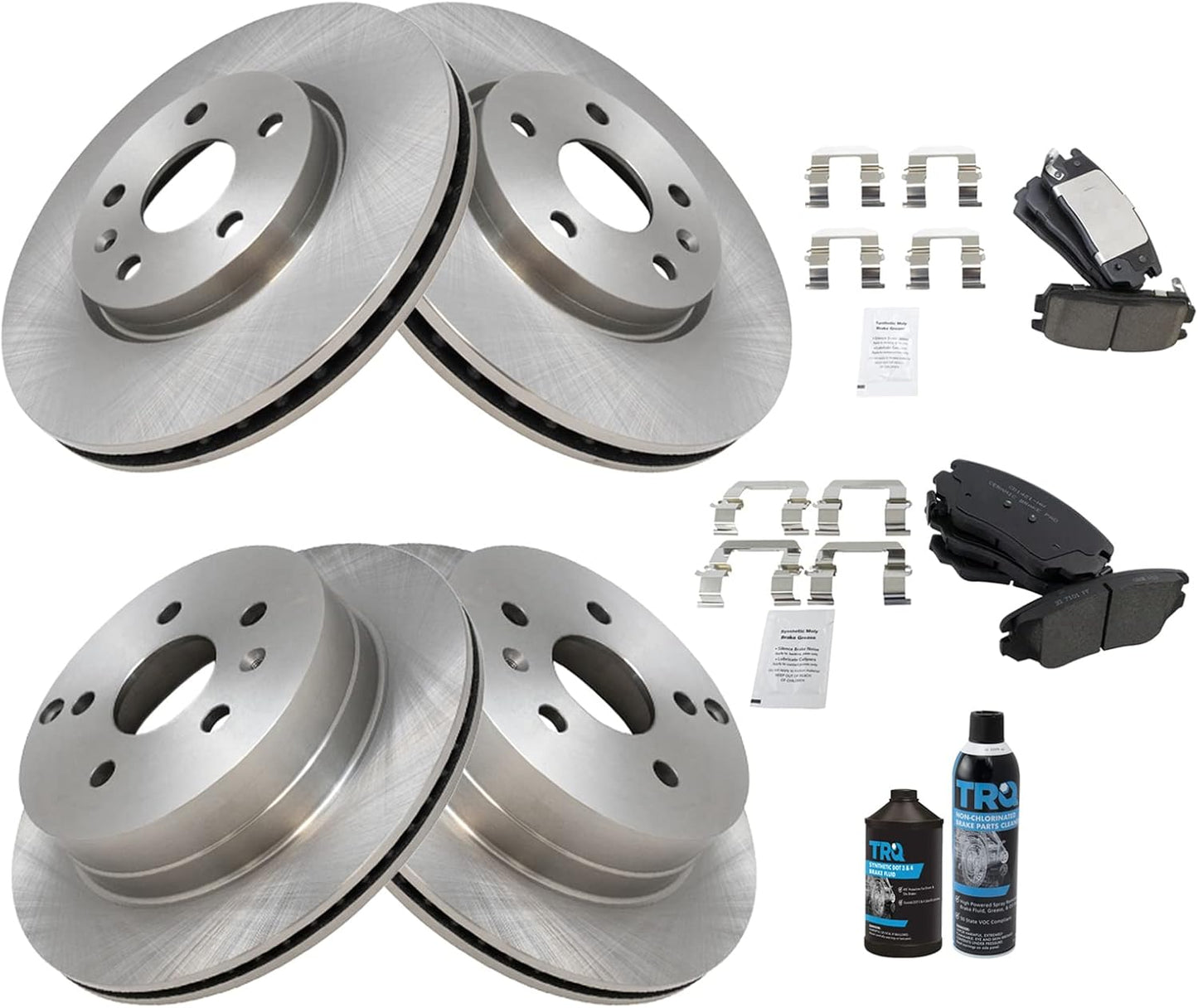 TRQ Brake Pad & Rotor Kit for 2010-2017 Chevrolet Equinox