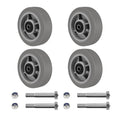 6x2in Heavy Duty Caster Wheels Set of 4 - Up to 2800 LB Capacity