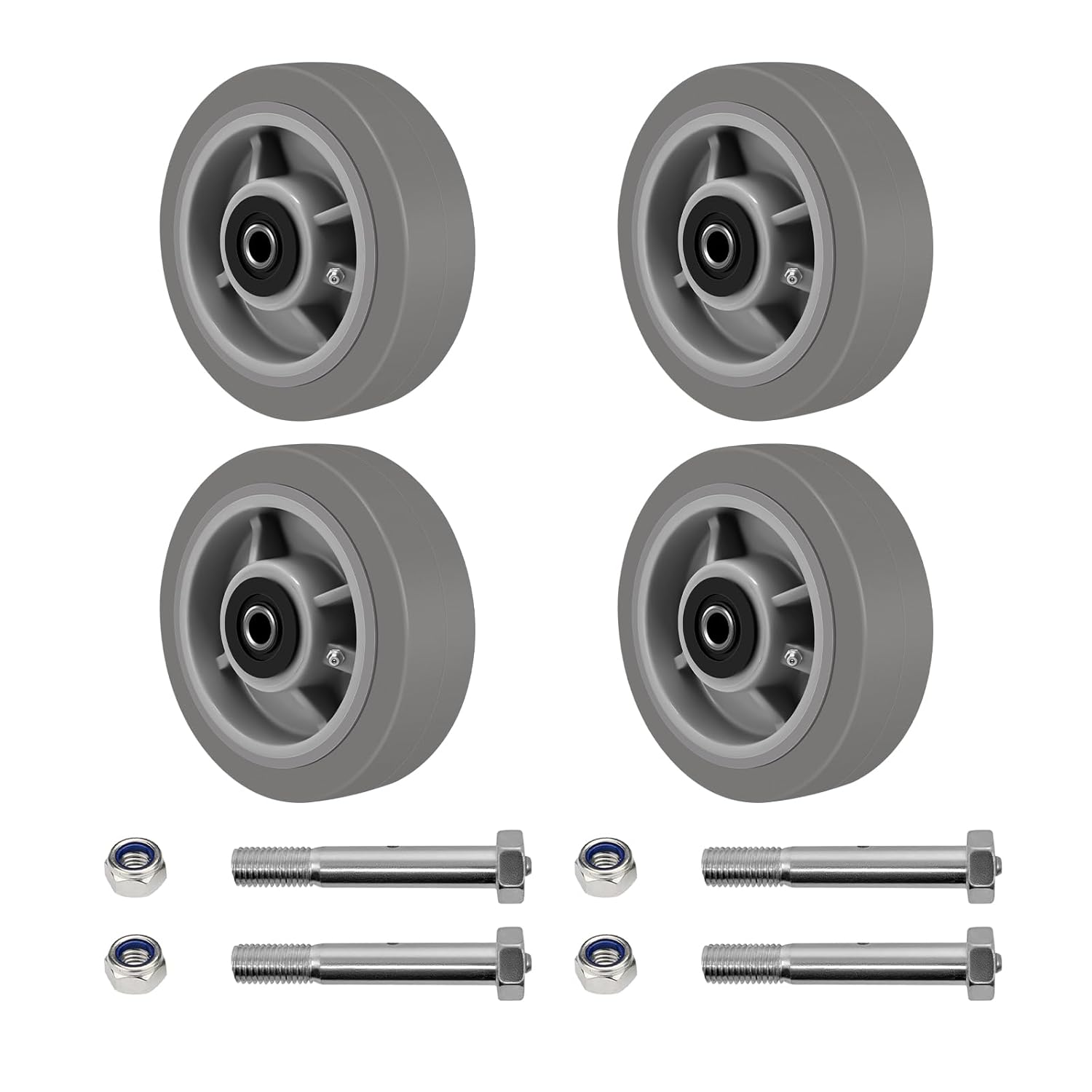 6x2 Heavy Duty Caster Wheels with 2800 LB Capacity for Versatile Use