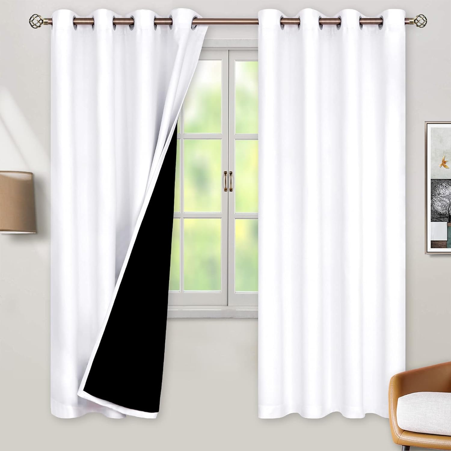 BGment Thermal Insulated Blackout Curtains for Bedroom Privacy