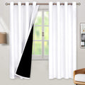 Thermal Insulated 100% Blackout Curtains 52 x 72 in - Double Layer