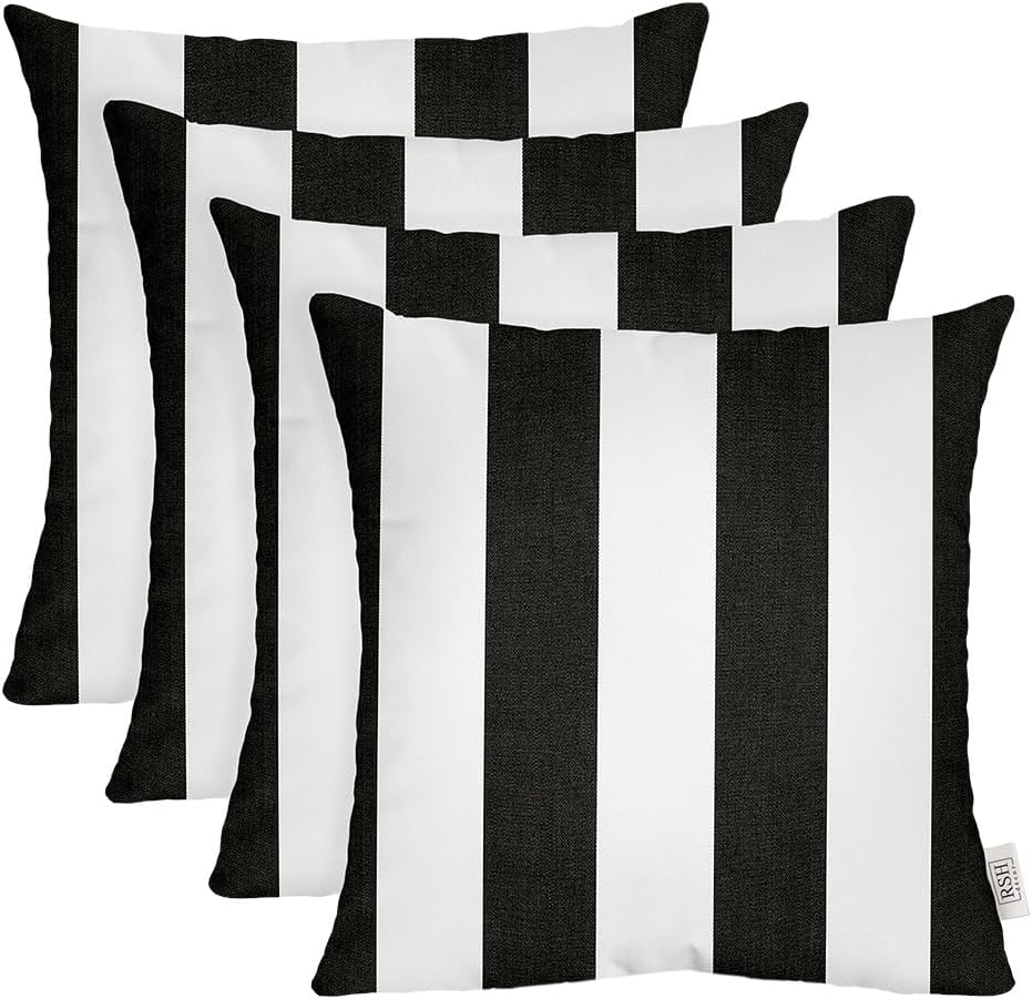 Sunbrella Square Throw Pillows Set of 4 | 20in x 20in Size