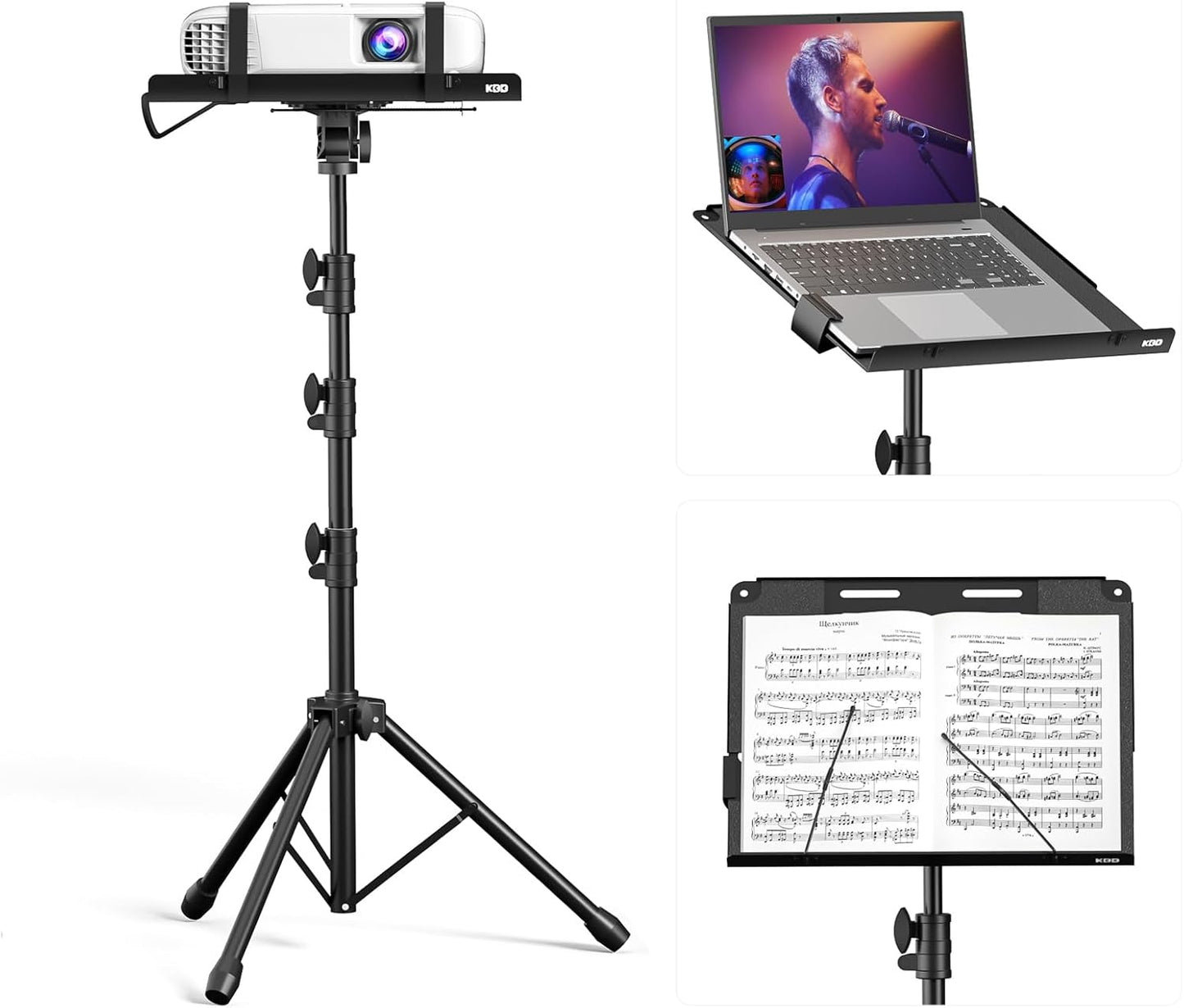 Adjustable DJ Stand - 360 Rotation - Height 23-63 - Multifunctional
