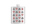 Stainless Steel Poker Flask - 8 oz, Bottoms Up Flasks