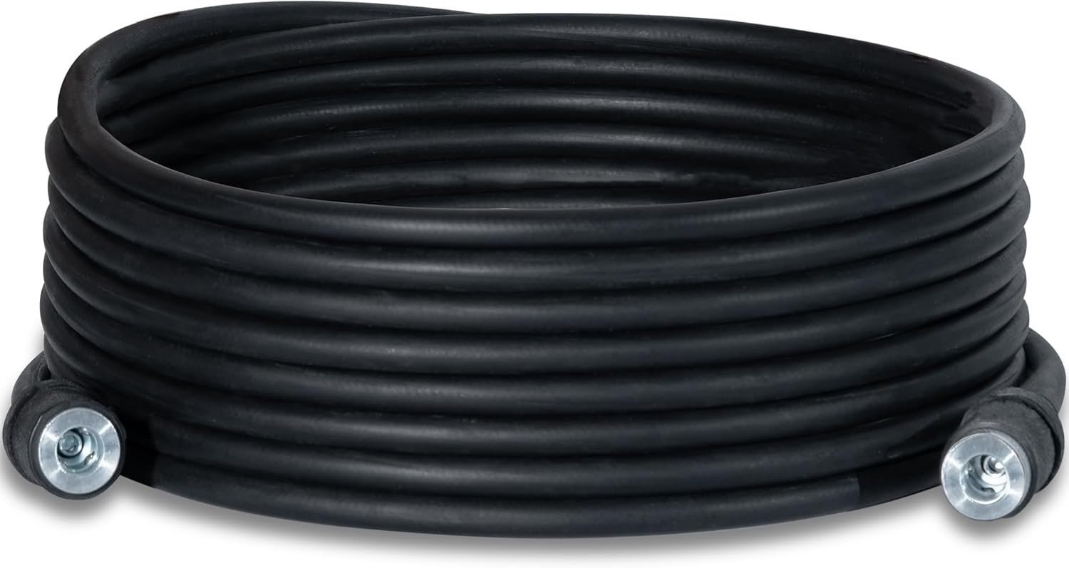 Highly Flexible Rubber Air Hose 26FT with Quick Connectors