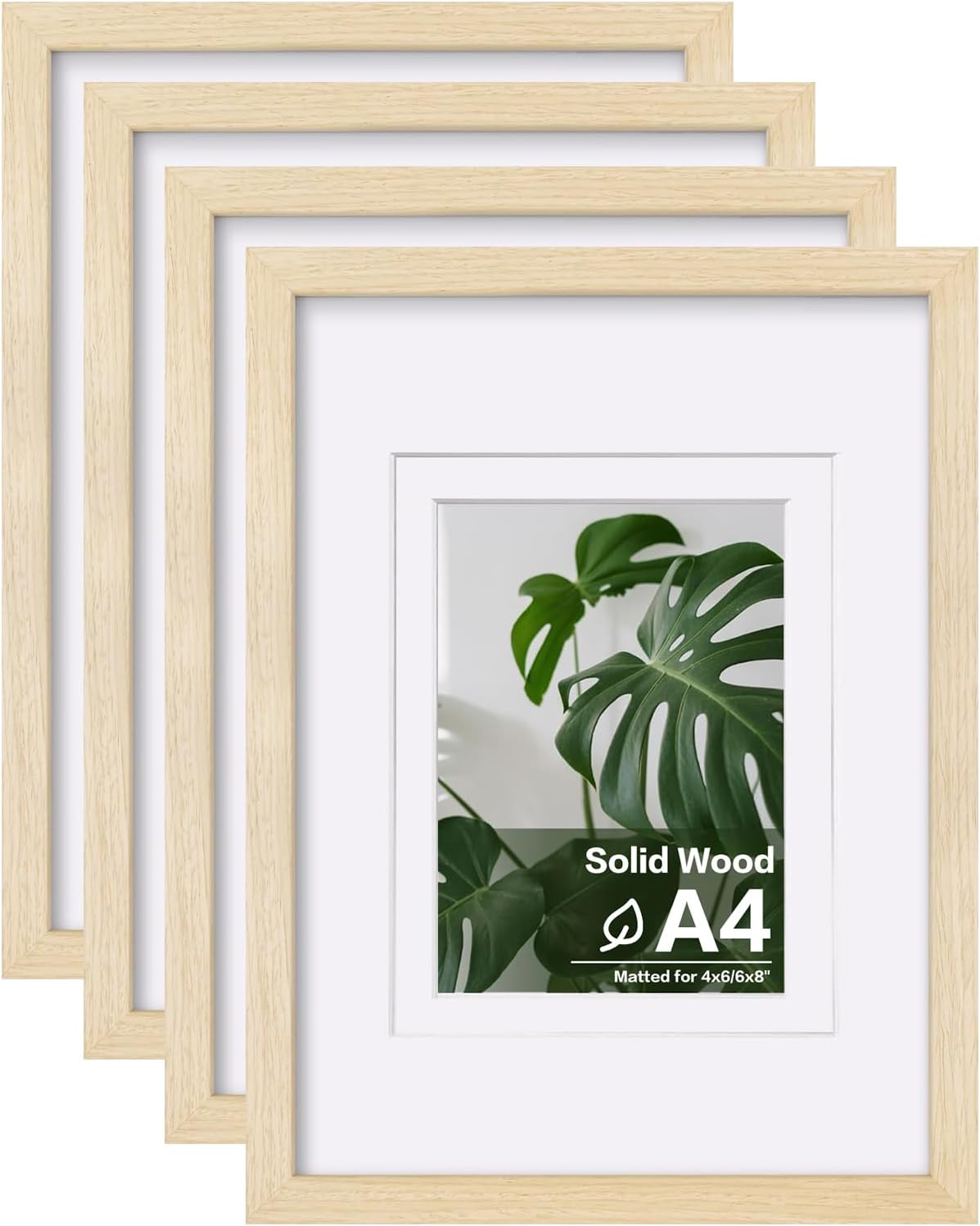 Egofine A4 Picture Frames Set of 4 for Table Top and Wall Mount