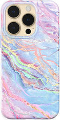 VELVET CAVIAR iPhone 14 Pro Case Marble - Holographic Girly Protection