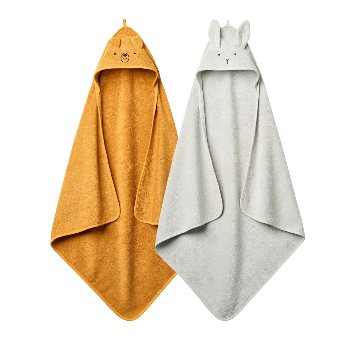 Organic Cotton Baby Hooded Towel for Newborns and Toddlers