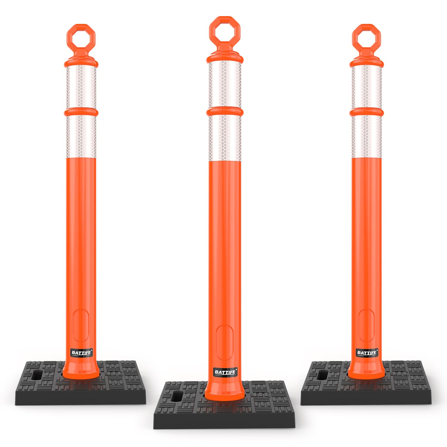 42 Inch Traffic Delineator Posts for Safety and Visibility