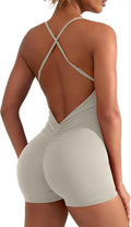 Backless Tummy Control Jumpsuit for Women - Flattering V Back Fit sexy