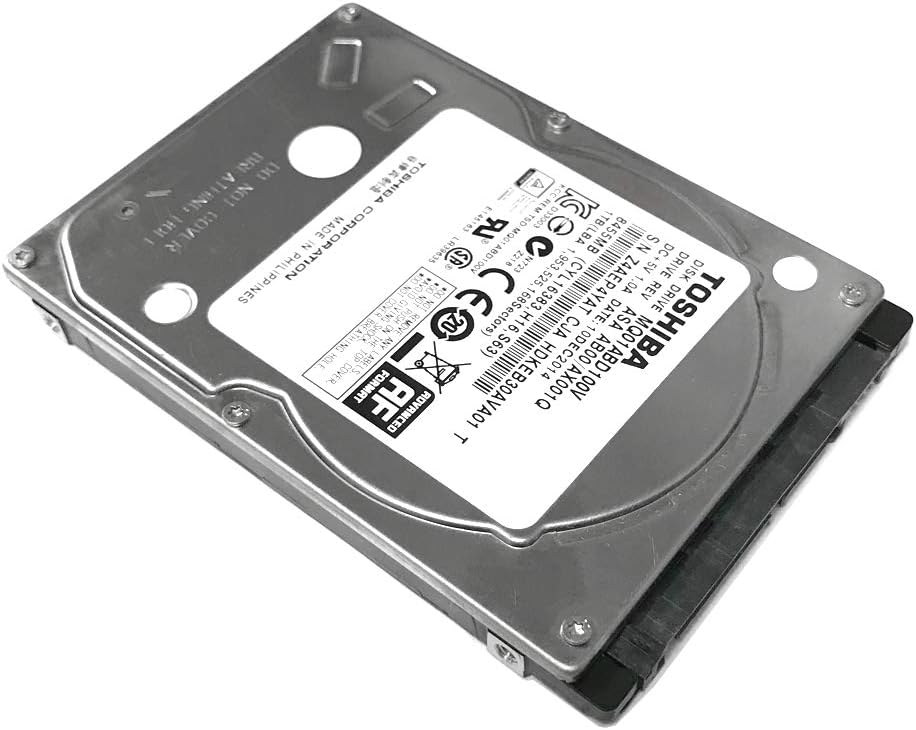 1TB Toshiba Notebook Hard Drive - Fast 5400RPM Speed