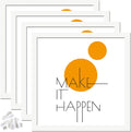 20x20 Picture Frame Set of 4 White - Clean Wall Gallery Frames