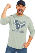 NFL Men's Zubaz Long Sleeve Graphic Tee for Ultimate Team Spirit