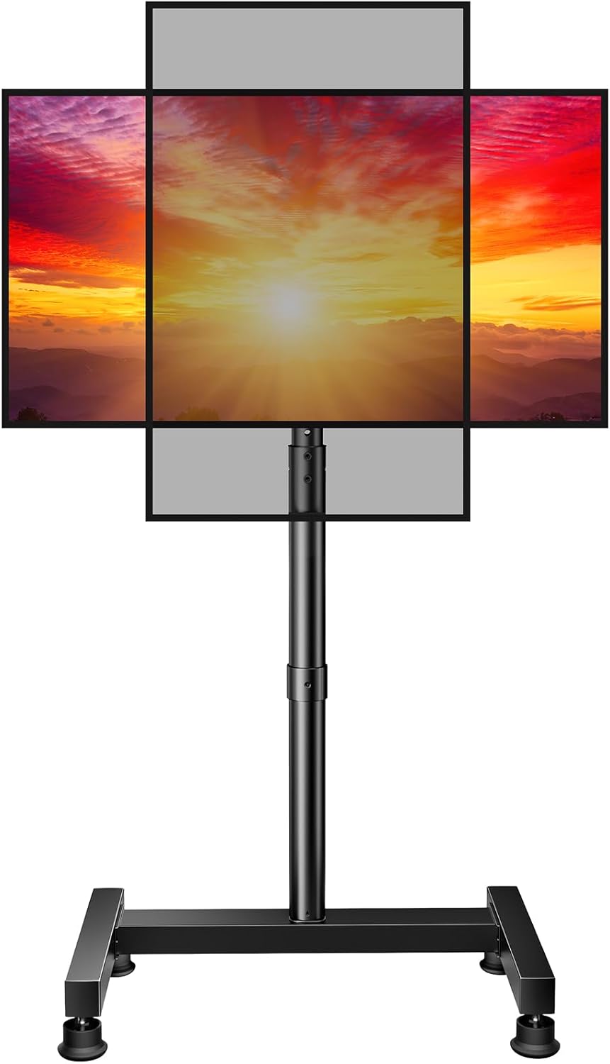 Adjustable Rotating TV Floor Stand | Perlegear PGFS12