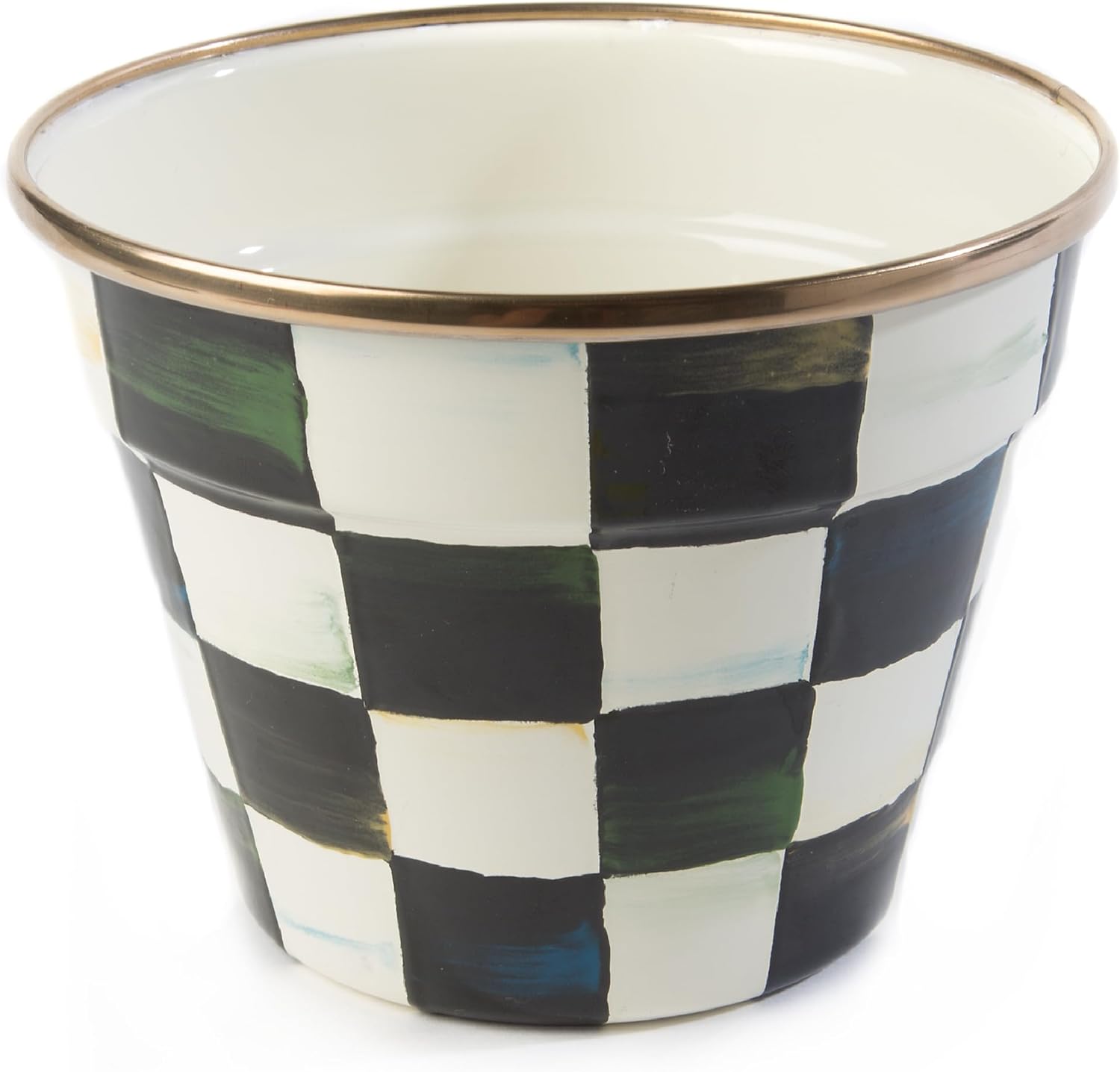 MACKENZIE-CHILDS Enamel Garden Pot for Indoor and Outdoor Use