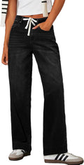 Sidefeel Wide Leg High Waisted Jeans - Comfortable Baggy Fit