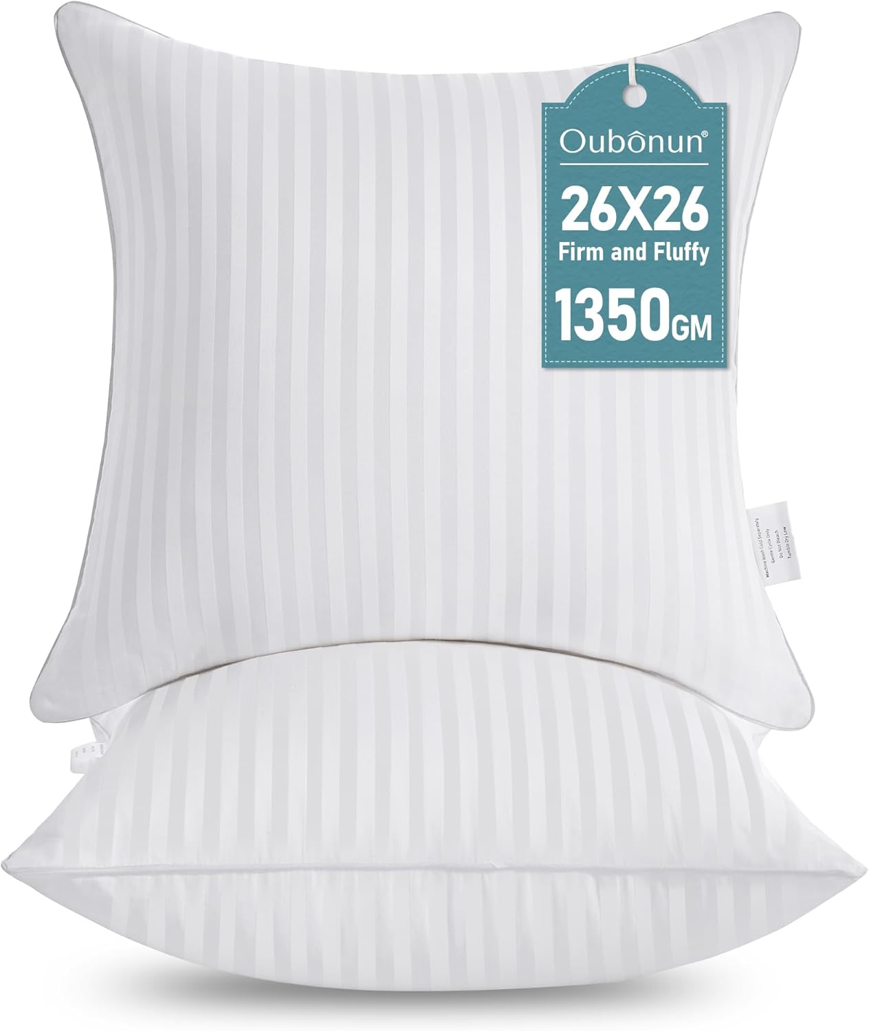 Oubonun 26 x 26 Euro Pillow Inserts for Couch and Bed
